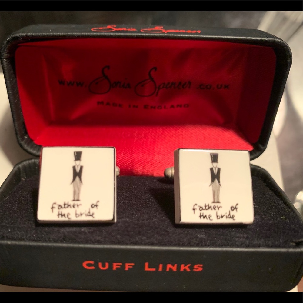 Sonia Spencer Father of the Bride cufflinks